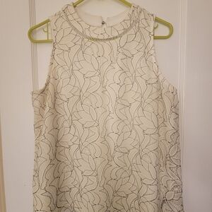 Ultra Pink Cream Floral Lace High-Neck Camisole